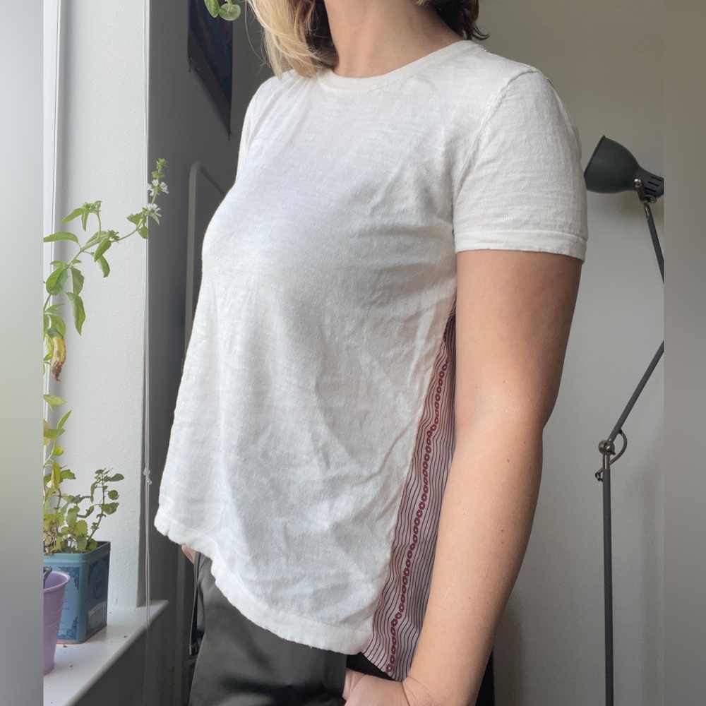 Mixed Media Short Sleeve Tee - M